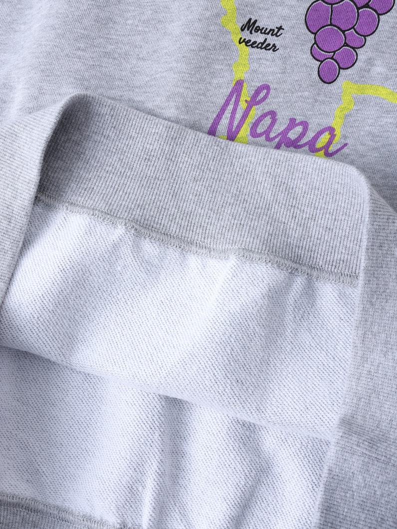 カリフォルニア ナパヴァレー スウェット プルオーバー 詳細画像 white 4