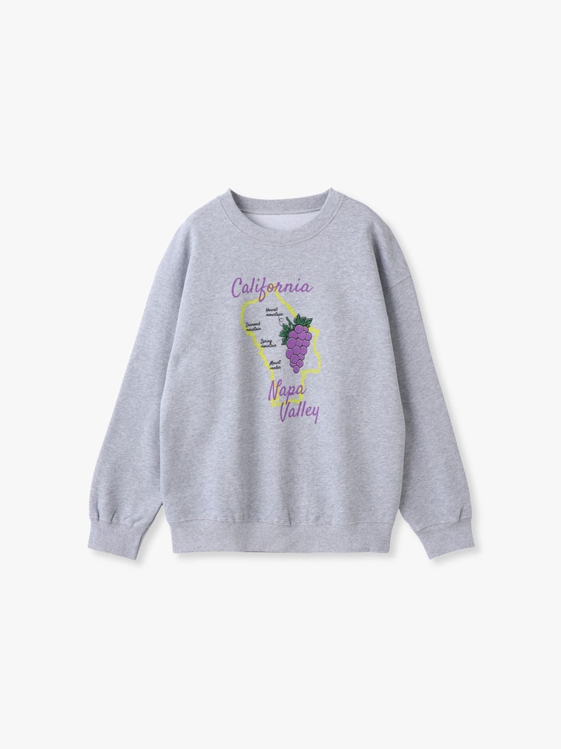 カリフォルニア ナパヴァレー スウェット プルオーバー 詳細画像 gray 2