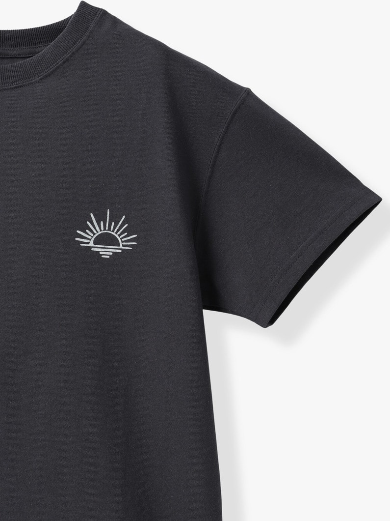 バックプリント ティー（ホワイト/チャコールグレー） 詳細画像 white 1