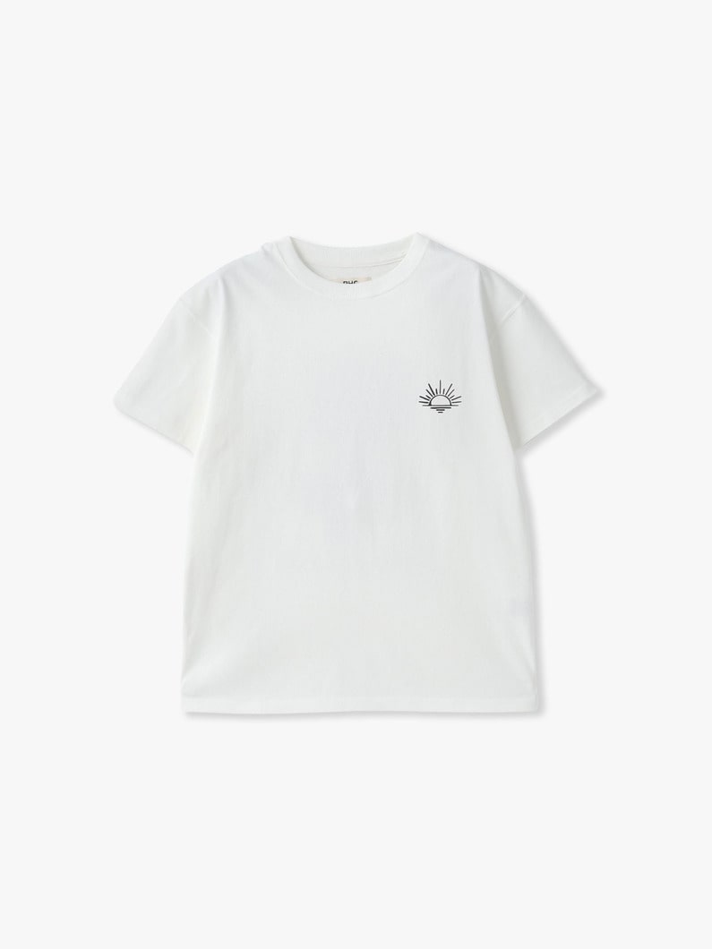 バックプリント ティー（ホワイト/チャコールグレー） 詳細画像 white 5