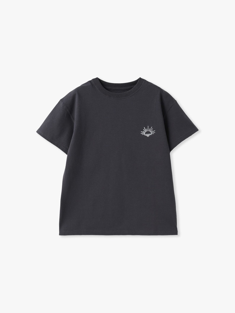 バックプリント ティー（ホワイト/チャコールグレー） 詳細画像 charcoal gray 4