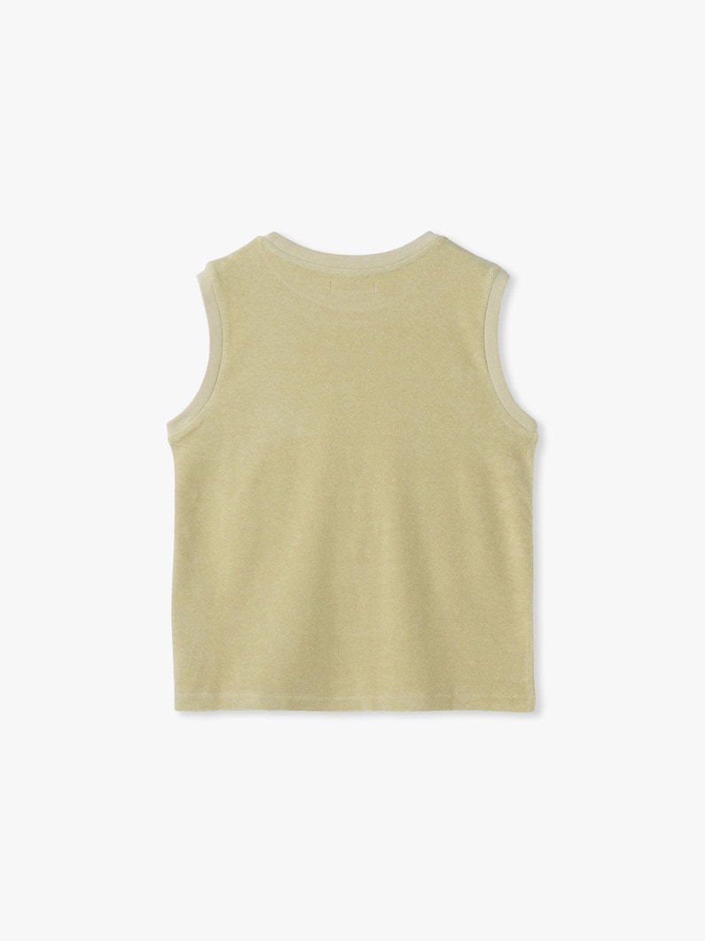 パイル スリーブレストップ（イエロー/ブルー/ブラック） 詳細画像 yellow 1