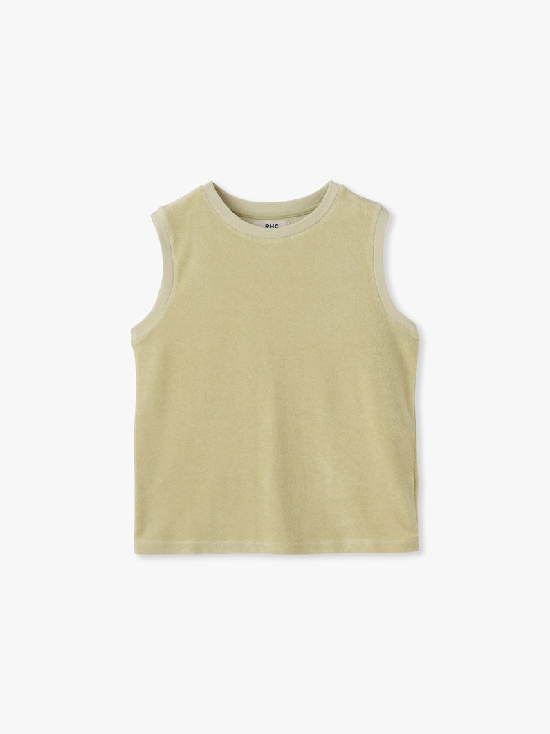 パイル スリーブレストップ（イエロー/ブルー/ブラック） 詳細画像 yellow 3