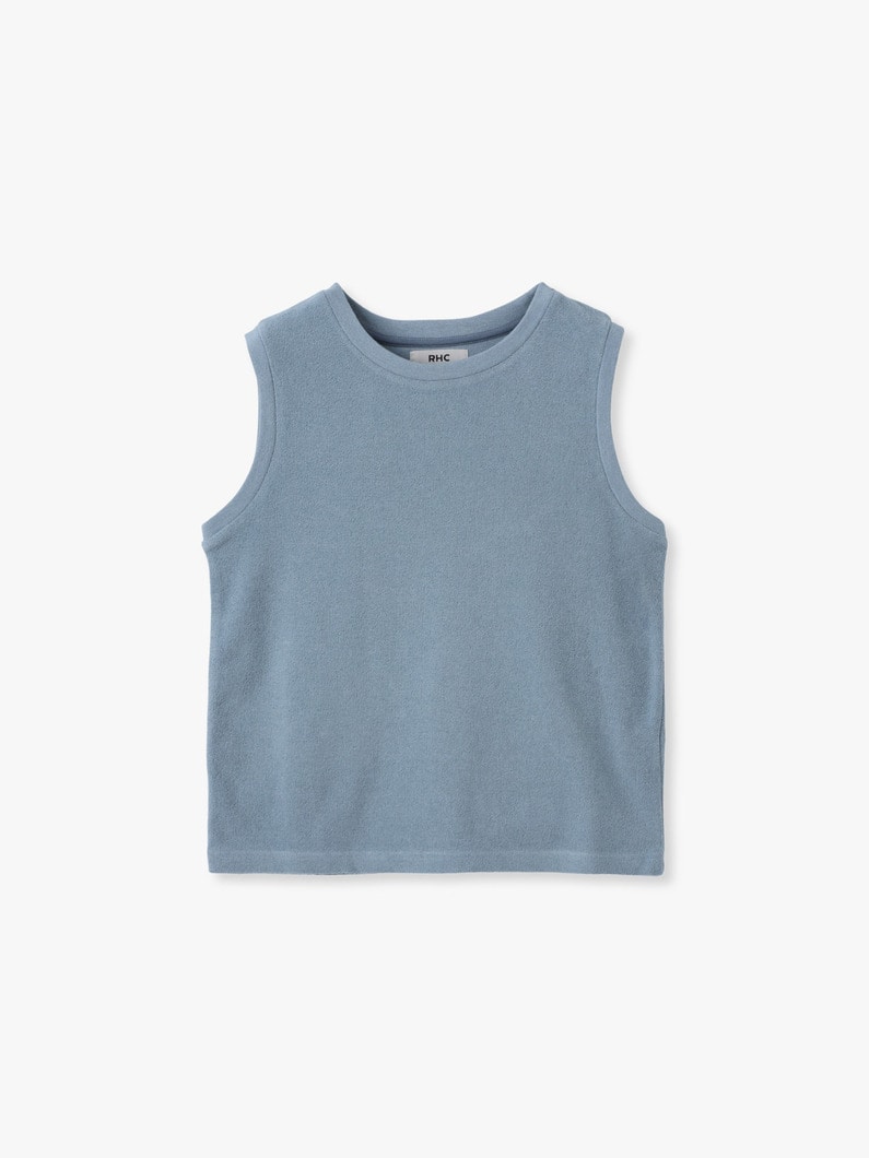 パイル スリーブレストップ（イエロー/ブルー/ブラック） 詳細画像 blue 4