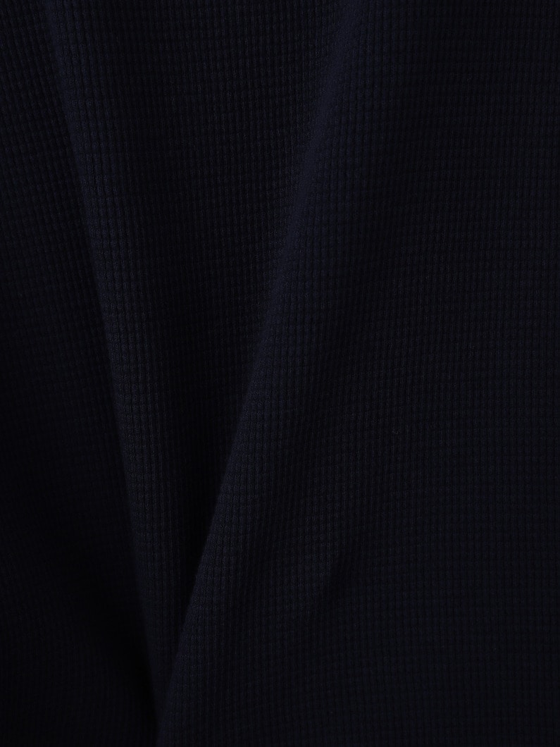 ミニワッフル ダブルショルダー スリーブレストップ 詳細画像 navy 3