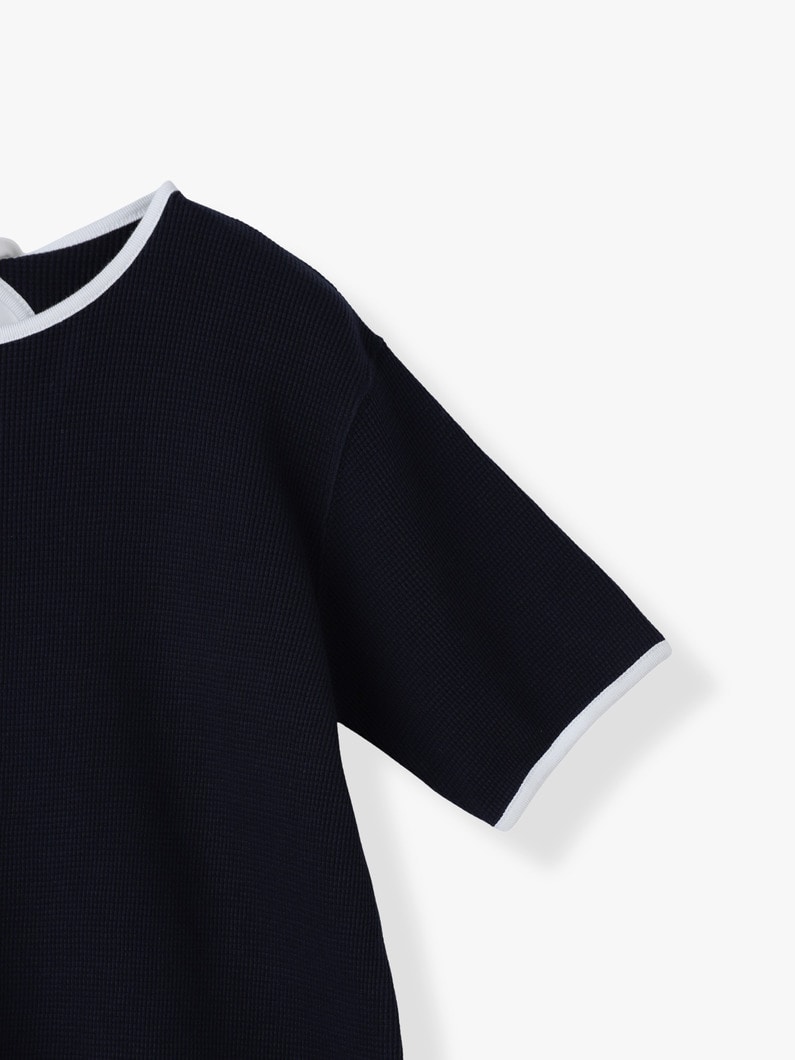 ミニワッフル バックリボン トップ 詳細画像 navy 2