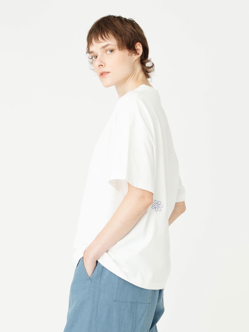 メッセージ プリントティー 詳細画像 white 2