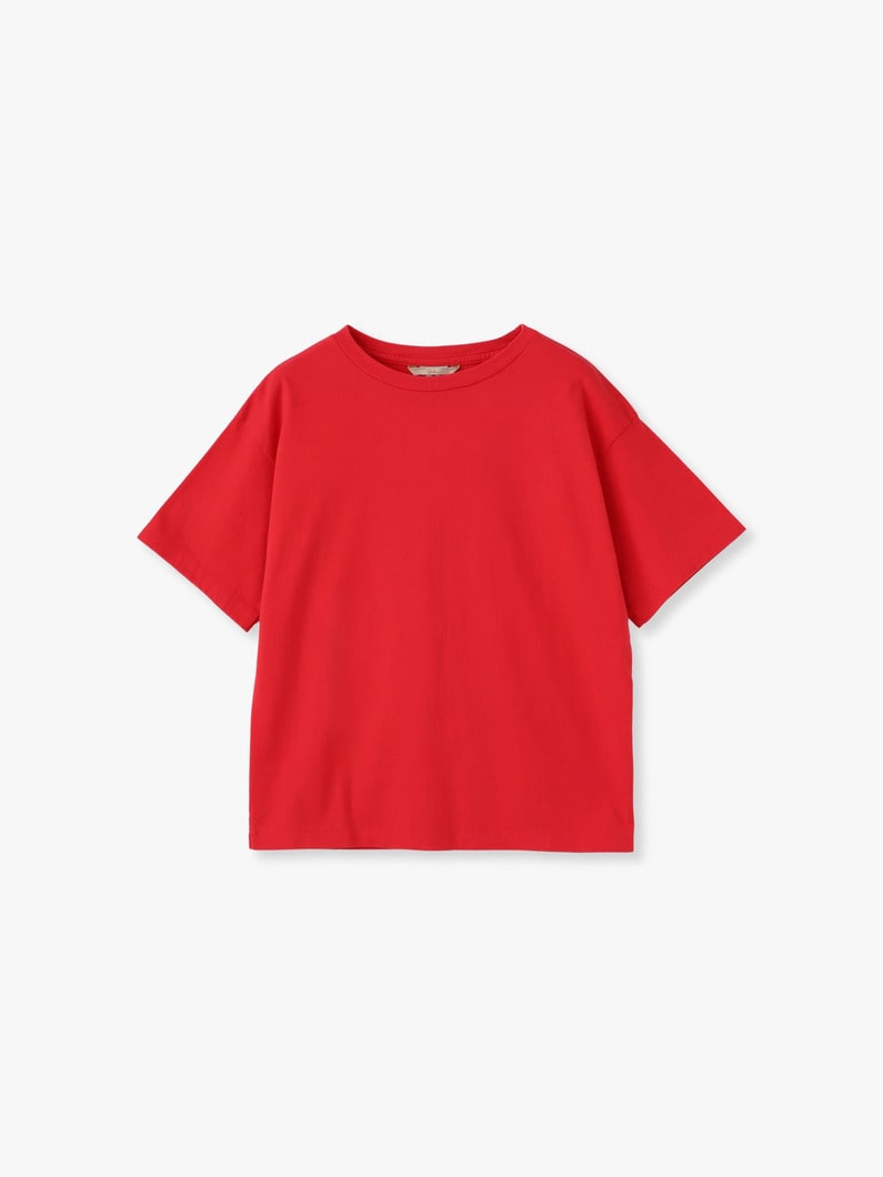 オーガニックコットン ティー（ホワイト/レッド/ダークグレー） 詳細画像 red 4