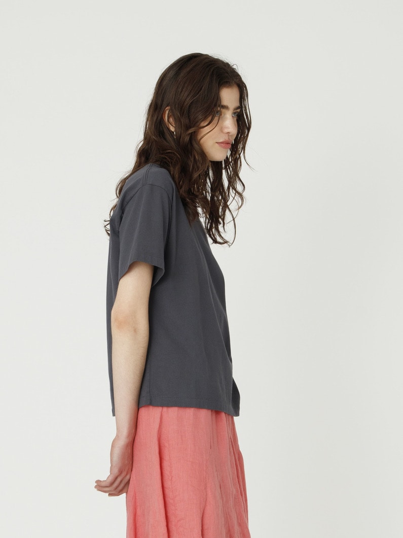 オーガニックコットン ティー（ホワイト/レッド/ダークグレー） 詳細画像 dark gray 2