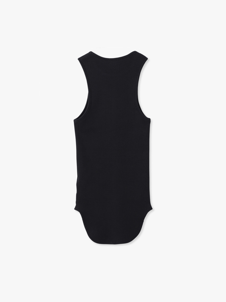 ハイツイスト コットン リブ スリーブレス トップ 詳細画像 yellow 1