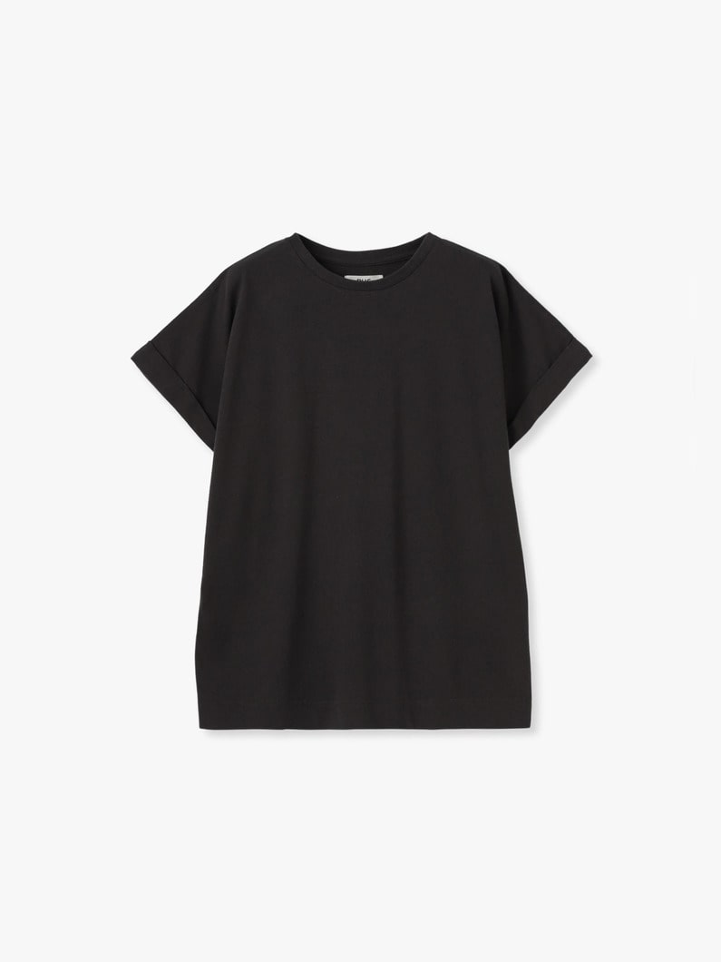 キュプラコットン ティー（ホワイト/ブルー/チャコールグレー） 詳細画像 charcoal gray 4