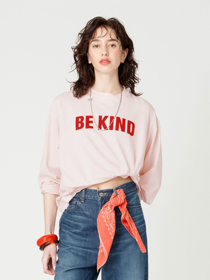 ビーカインド ロングスリーブ ティー 詳細画像 pink 3