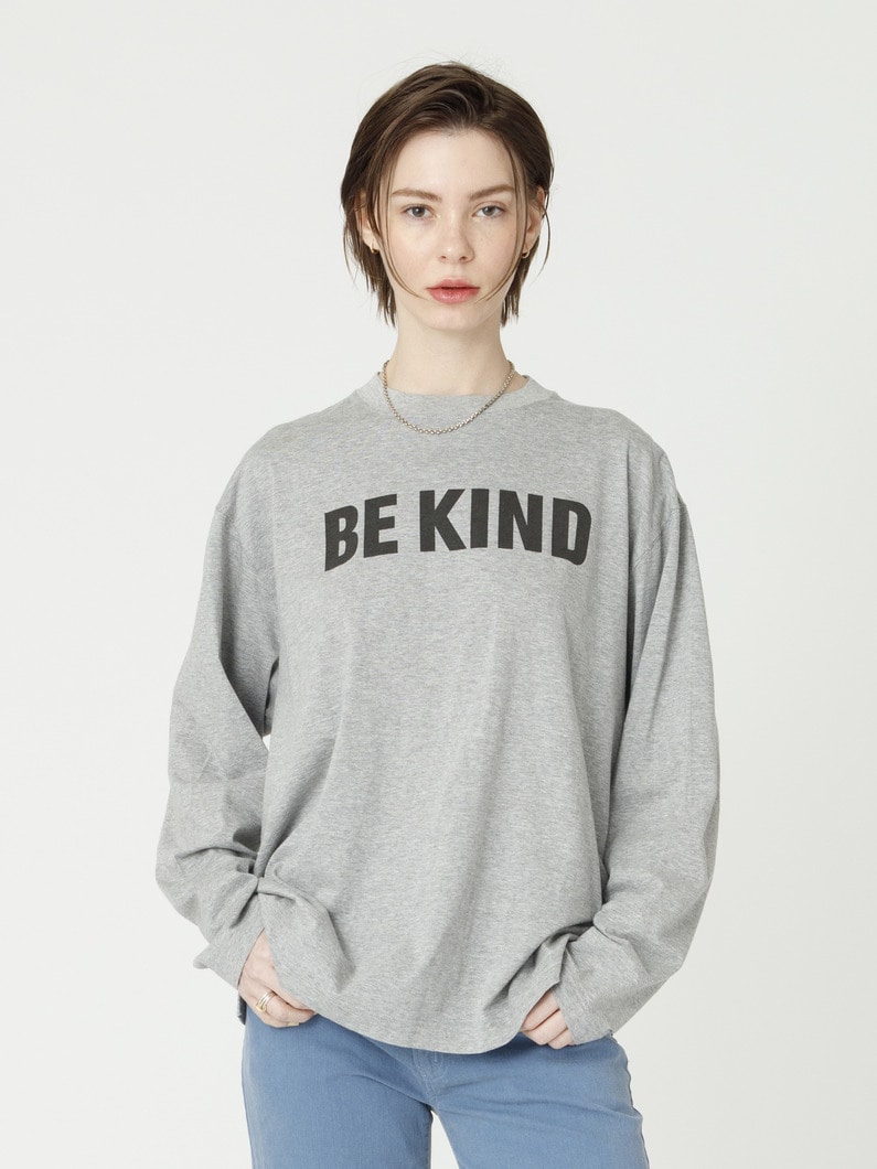 ビーカインド ロングスリーブ ティー 詳細画像 gray 1