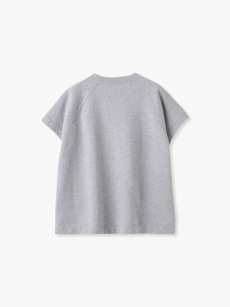 ガーメントダイ フレンチスリーブ スウェット トップ 詳細画像 lavender 1