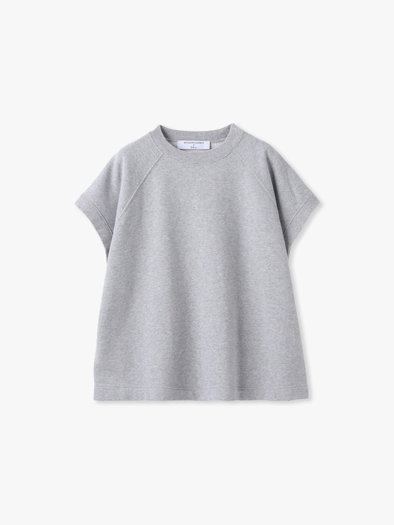 ガーメントダイ フレンチスリーブ スウェット トップ 詳細画像 gray 4