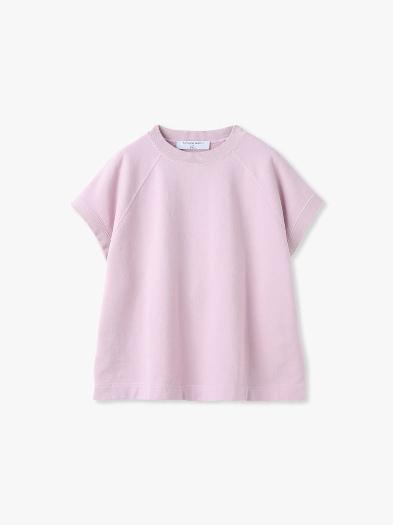 ガーメントダイ フレンチスリーブ スウェット トップ 詳細画像 lavender 4