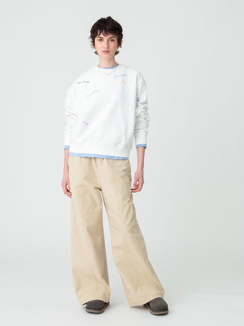 カリフォルニア フラワー スウェット プルオーバー 詳細画像 white 4