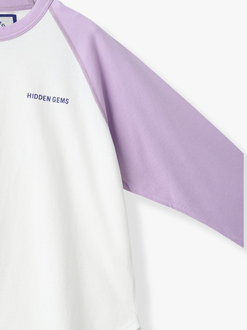 ロゴ ラグラン ロングスリーブ ティー 詳細画像 lavender 2