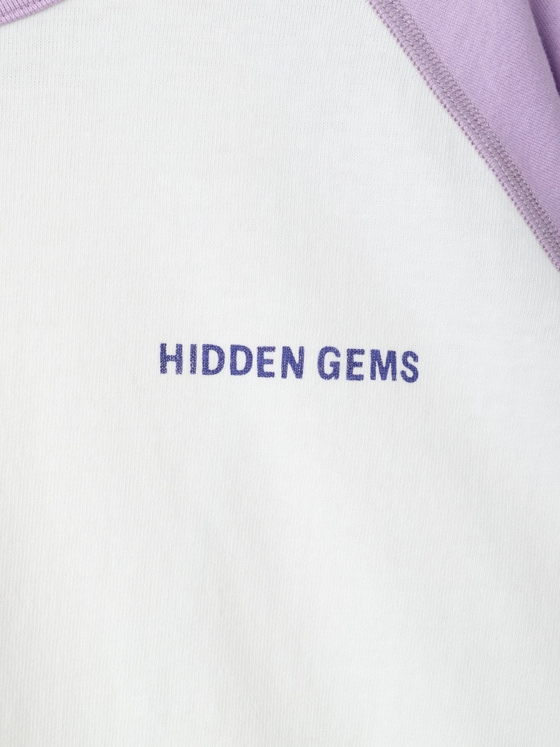 ロゴ ラグラン ロングスリーブ ティー 詳細画像 lavender 3