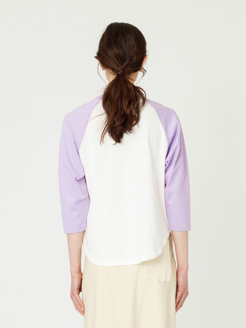 ロゴ ラグラン ロングスリーブ ティー 詳細画像 lavender 3