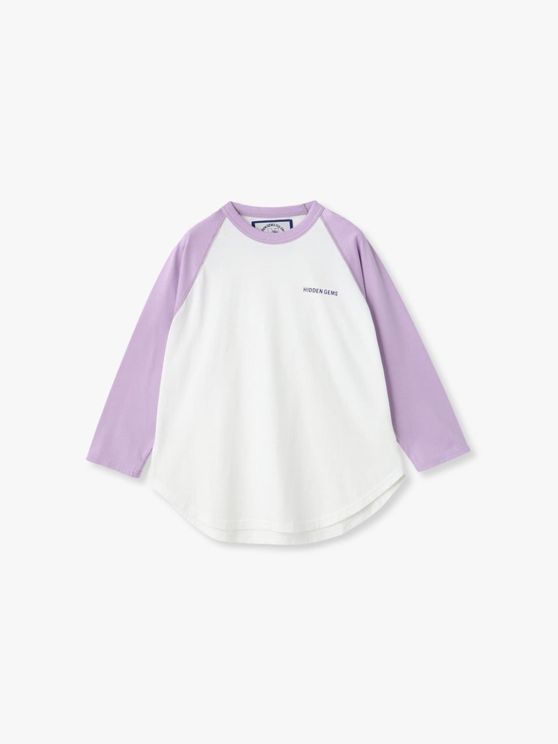 ロゴ ラグラン ロングスリーブ ティー 詳細画像 lavender 4