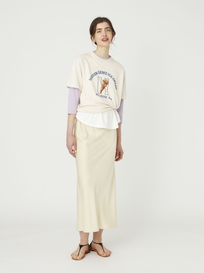 アイスクリーム プリント ティー 詳細画像 ivory 2