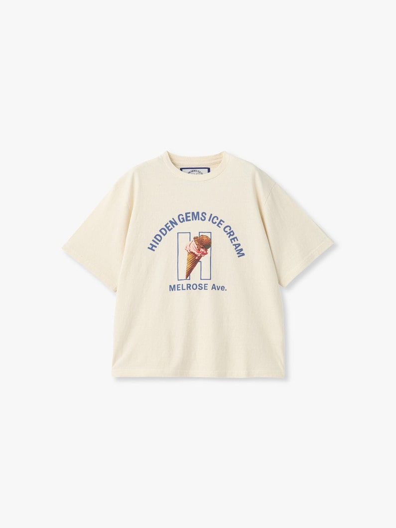 アイスクリーム プリント ティー 詳細画像 ivory 3
