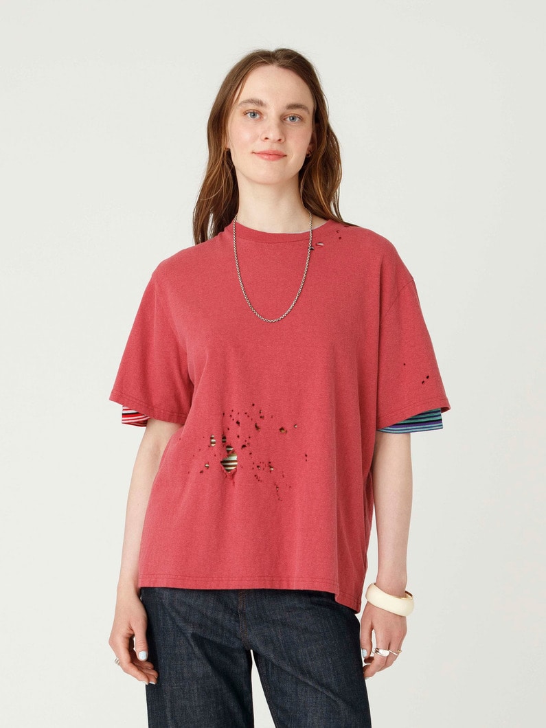 クラッキング ヴィンテージ ティー 詳細画像 red 1