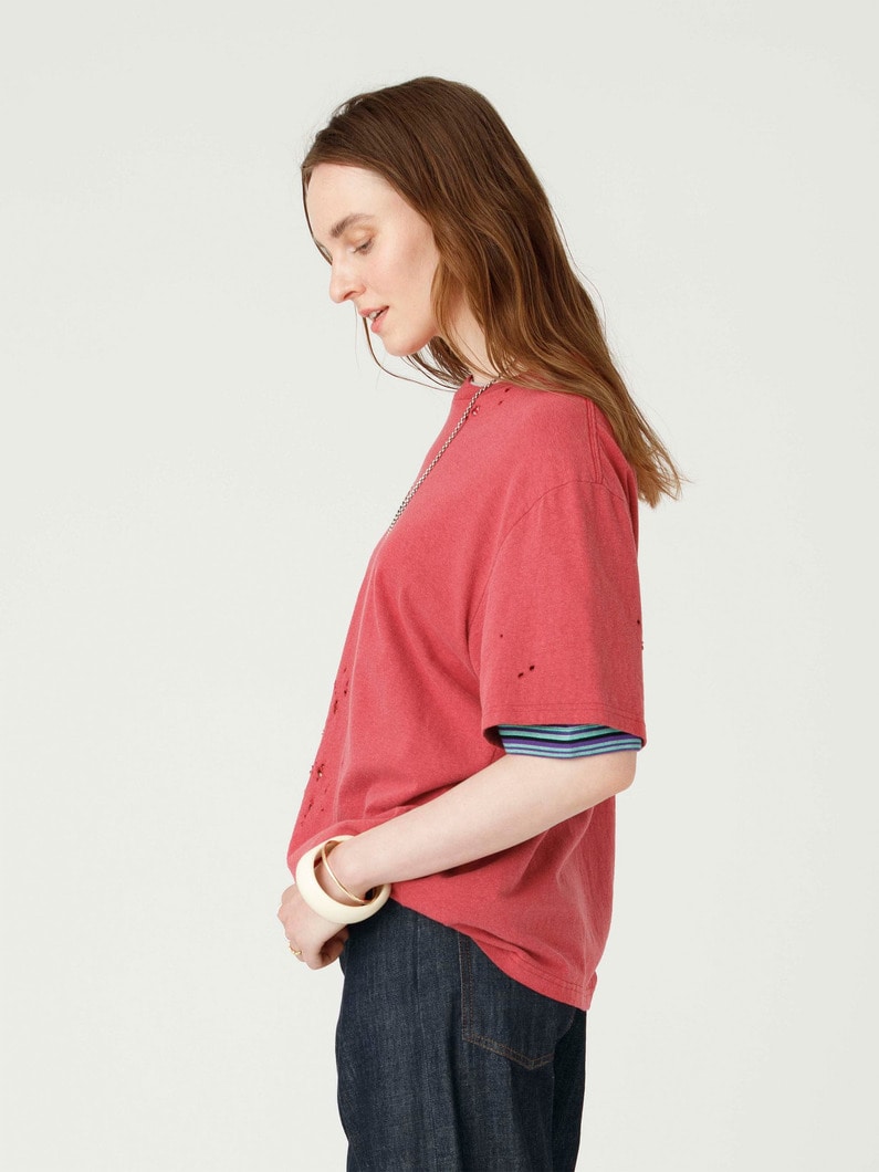 クラッキング ヴィンテージ ティー 詳細画像 red 2