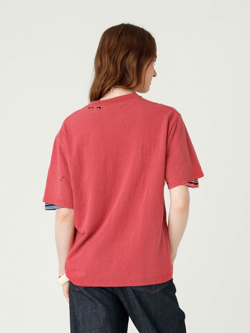 クラッキング ヴィンテージ ティー 詳細画像 red 3