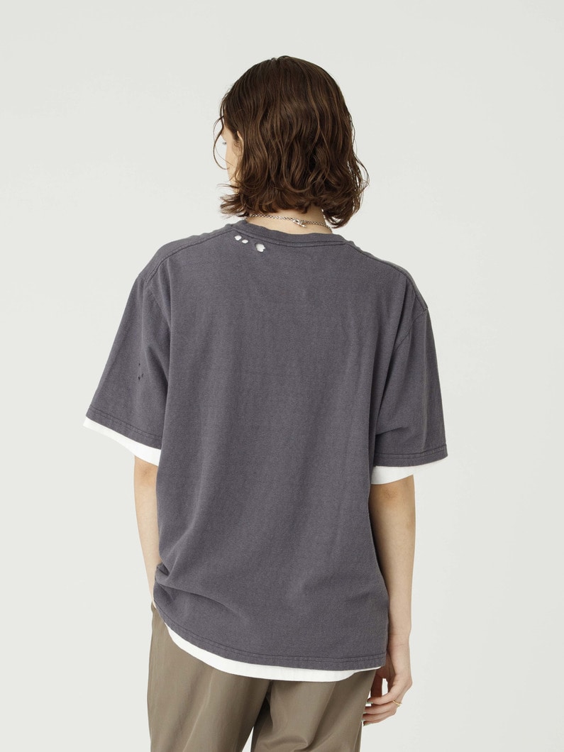 クラッキング ヴィンテージ ティー 詳細画像 charcoal gray 3