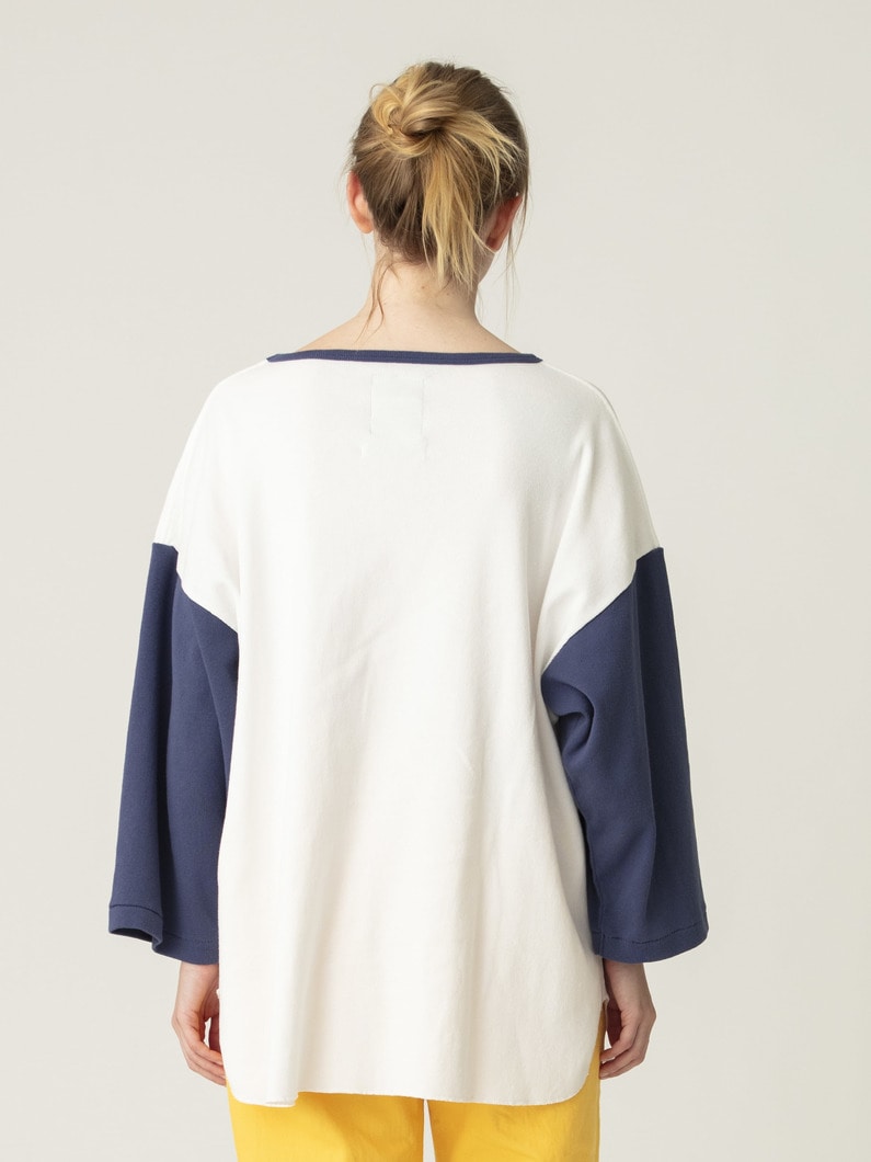 プリント ラグラン ロングスリーブティー（M） 詳細画像 blue 3