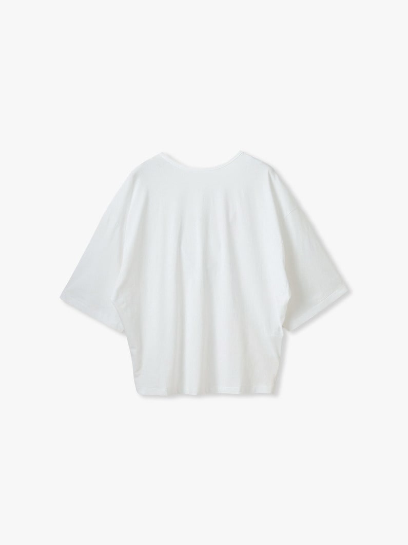 スビンコットン 2WAY ティー 詳細画像 white 4