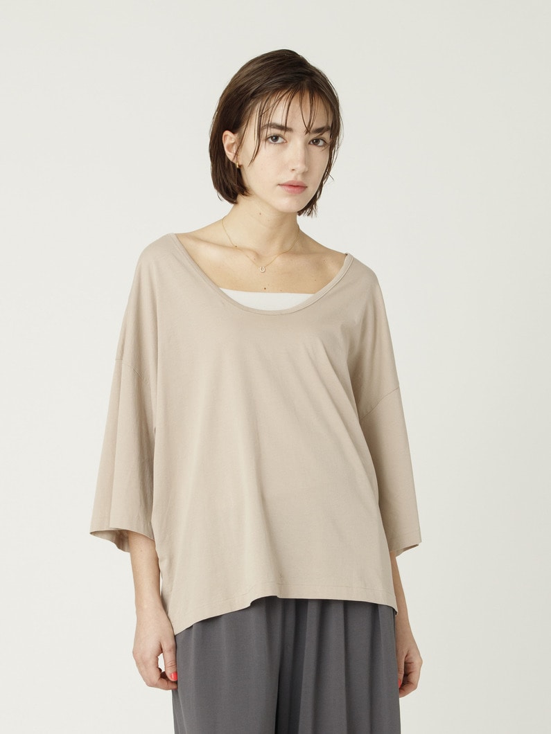 スビンコットン 2WAY ティー 詳細画像 beige