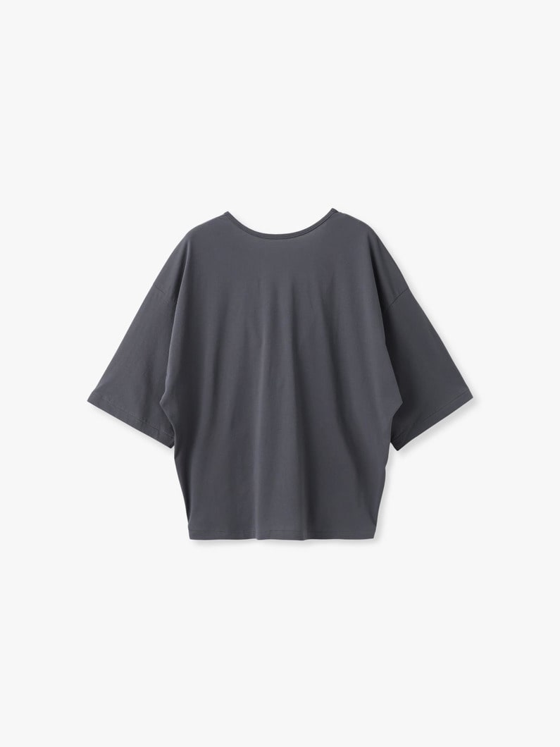 スビンコットン 2WAY ティー 詳細画像 charcoal gray 5