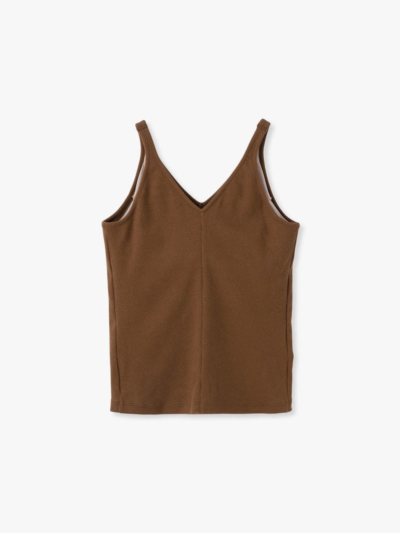 カップイン Vネック キャミソール 詳細画像 brown 1