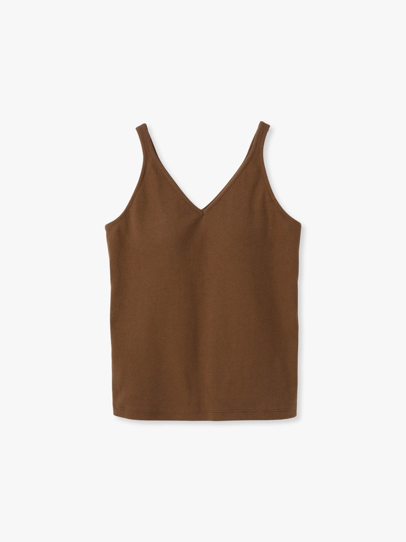 カップイン Vネック キャミソール 詳細画像 brown 4