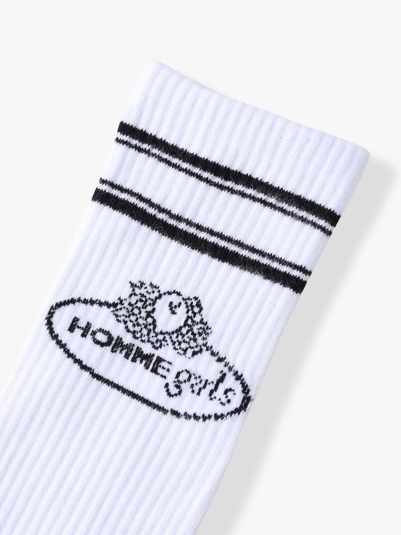 3パック クルー リブソックス 詳細画像 white 2