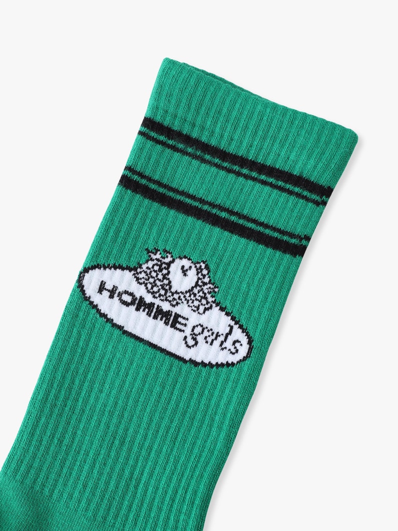 3パック クルー リブソックス（マルチ） 詳細画像 multi 4