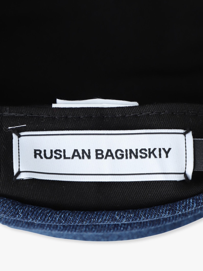 ディストレスト デニム ベイカーボーイ キャップ 詳細画像 navy 4