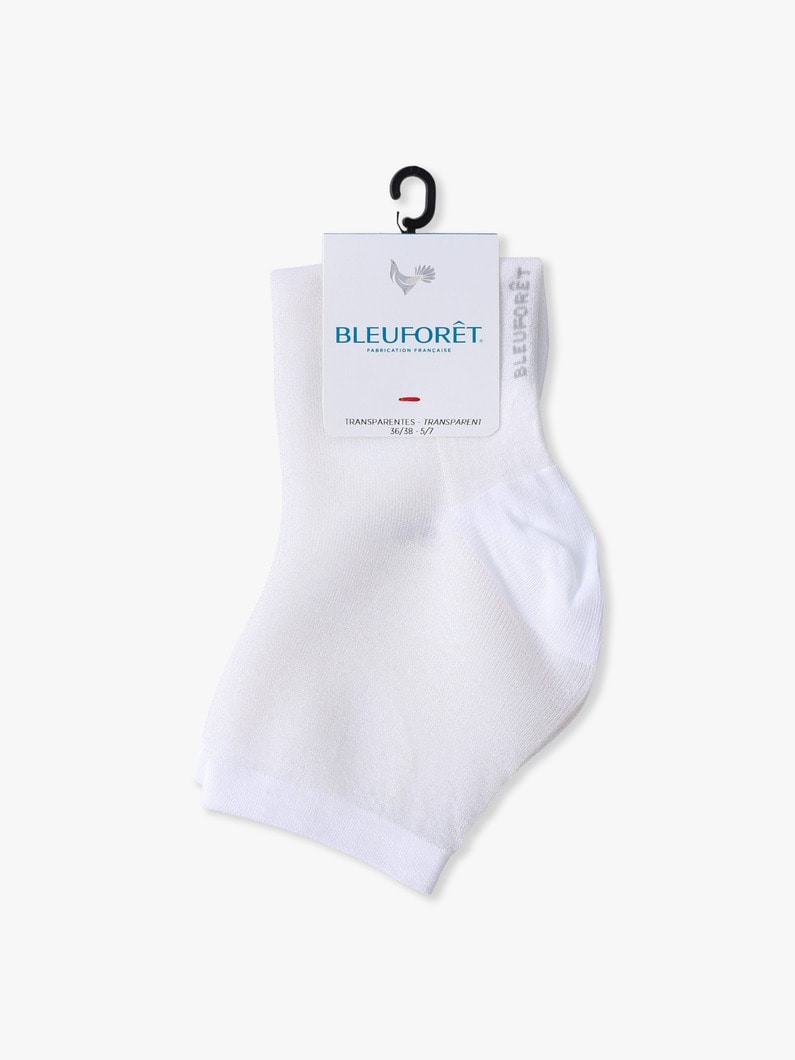 シースルー アンクルソックス 詳細画像 white