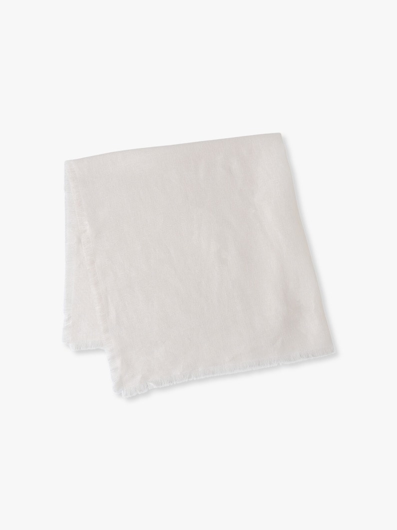オーガニックリネン ドライキャンバススクエア ⅲ ストール 詳細画像 ivory 1