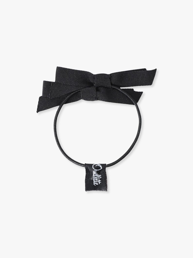 グログラン ダブル ボウ ヘアタイ 詳細画像 black 1