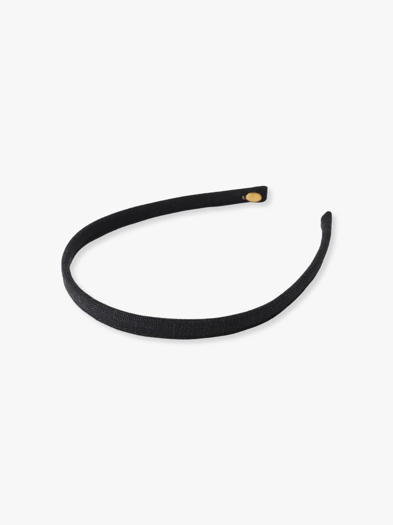 リネン スキニー ヘッドバンド 詳細画像 black 1
