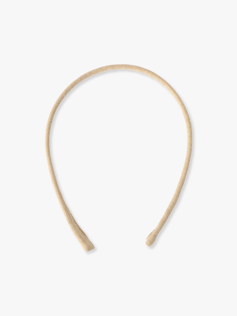 リネン スキニー ヘッドバンド 詳細画像 beige