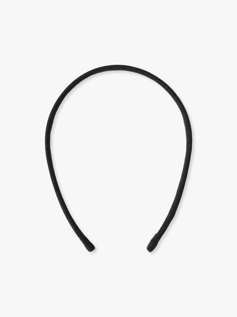 リネン スキニー ヘッドバンド 詳細画像 black 1