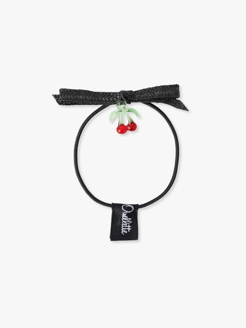 フルーティー ストローボウ ヘアタイ 詳細画像 black