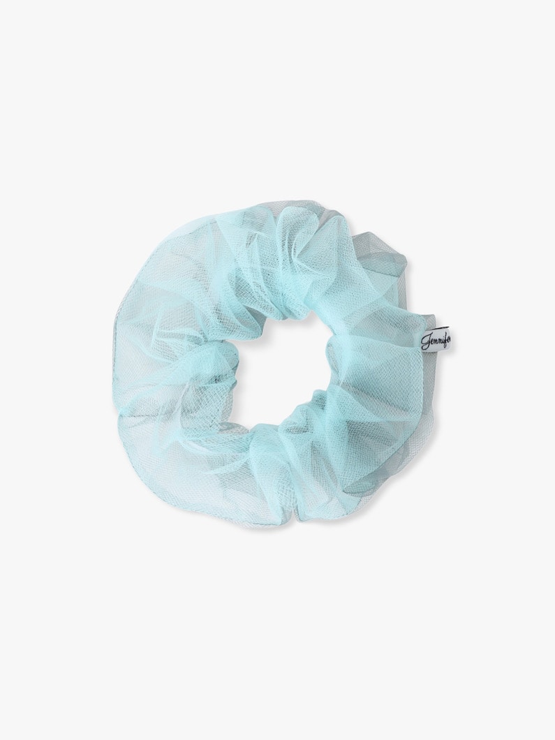 ツートーン チュール ビッグ スクランチー 詳細画像 gray