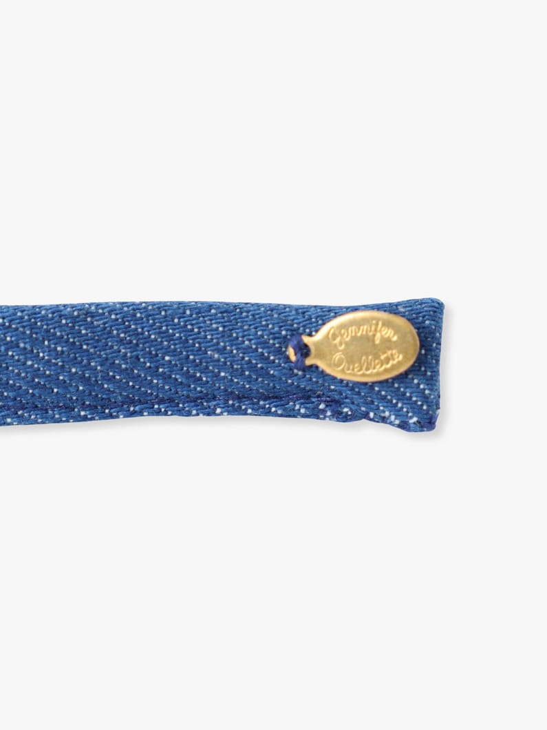 デニム スキニー ヘッドバンド 詳細画像 blue 2