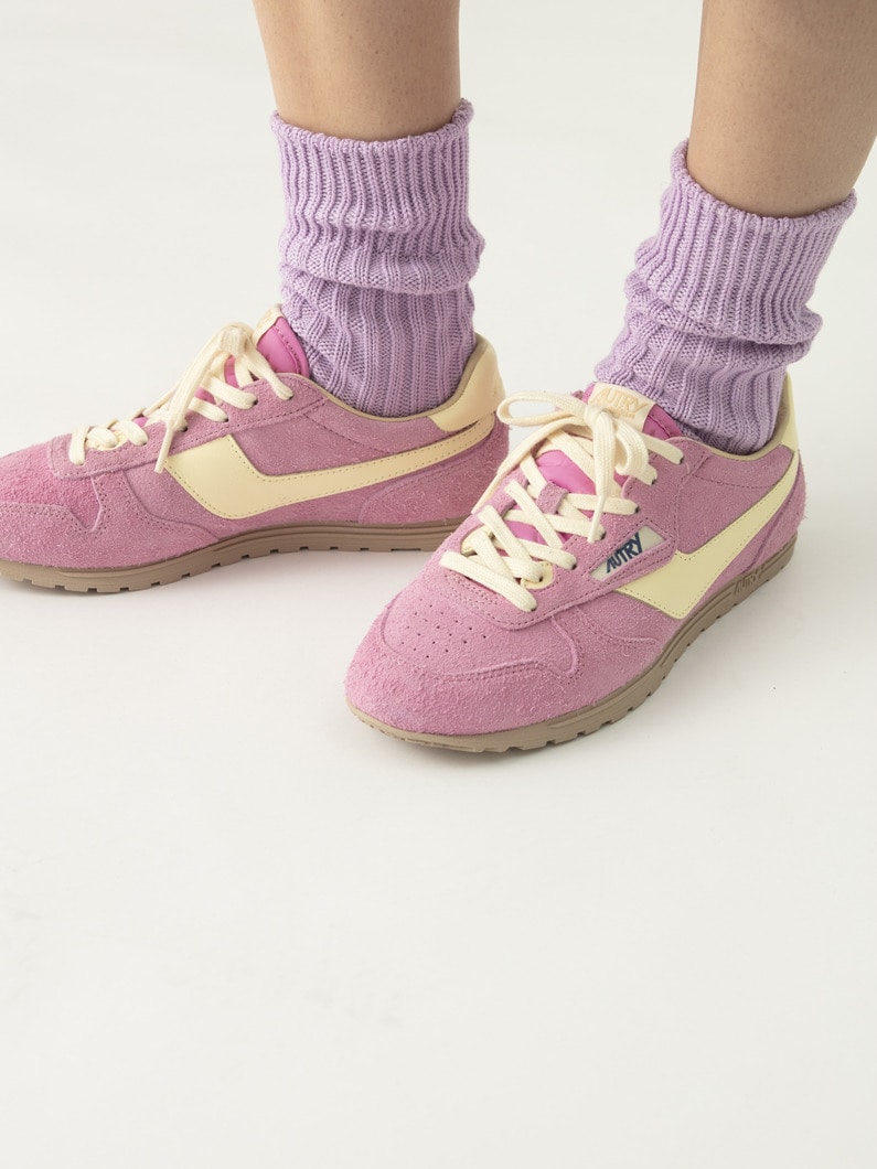 オーガニックコットン リブ ソックス 詳細画像 pink 2